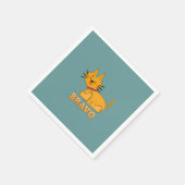 Kat kattedier met een staartstaartstang dappere br servet (Hoek)