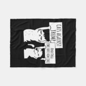 Kat Katten en Honden Tegen Trump Fleece Deken (Voorkant (Horizontaal))