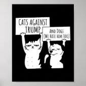 Kat Katten en Honden Tegen Trump Poster (Voorkant)