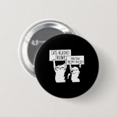 Kat Katten en Honden Tegen Trump Ronde Button 5,7 Cm (Voorkant /achterkant)