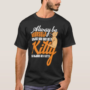 Kat-katten houden van eten eten eten en eten t-shirt