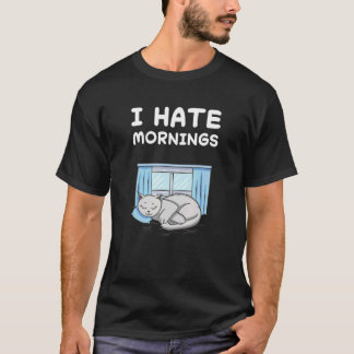 Kat Katten Sluimeren Slapen Slaap Pyjama Pyjama's  T-shirt