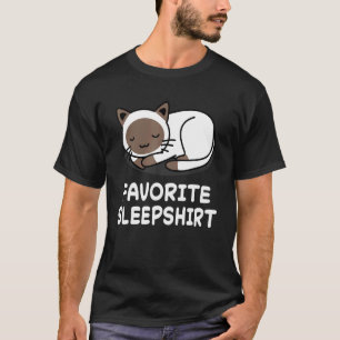 Kat Katten Sluimeren Slapen Slaap Pyjama Pyjama's T-shirt