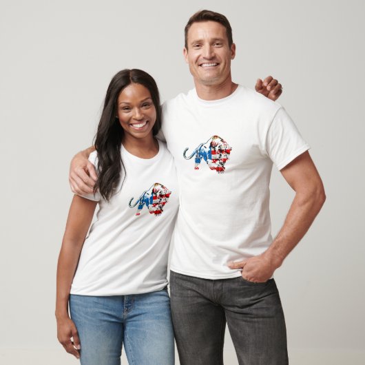 Kat Katten wilde streepprint doe-het-zelf jubilea T-shirt (Unisex)