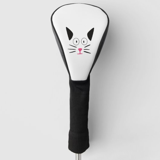 Kat; Kattengezicht; Vriendelijke kat Golfheadcover (Voorkant)