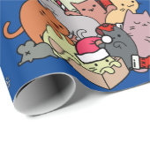 Kat-kattenkat met kerstkat cadeaupapier (Rol Hoek)