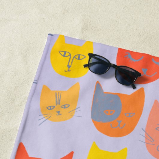 Kat-kattenkoppen Strandlaken (In situ)