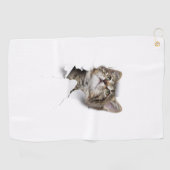 Kat-kattenpoten Golfhanddoek (Horizontaal)