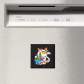 kat kawaii die ramen eet retro Japane Magneet (Insitu (Vaatwasser))