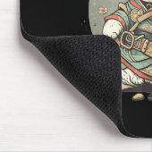 Kat Kawaii Style Samurai Anime Kitten Japans Muismat (Hoek)