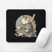 Kat Kawaii Style Samurai Anime Kitten Japans Muismat (Met muis)