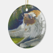 Kat Keramisch Ornament (Links)
