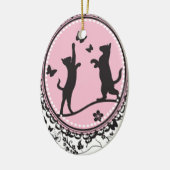 kat keramisch ornament (Links)