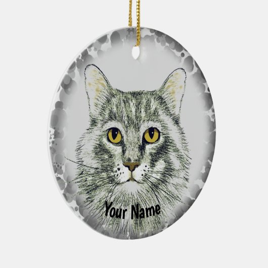 kat keramisch ornament (Rechts)