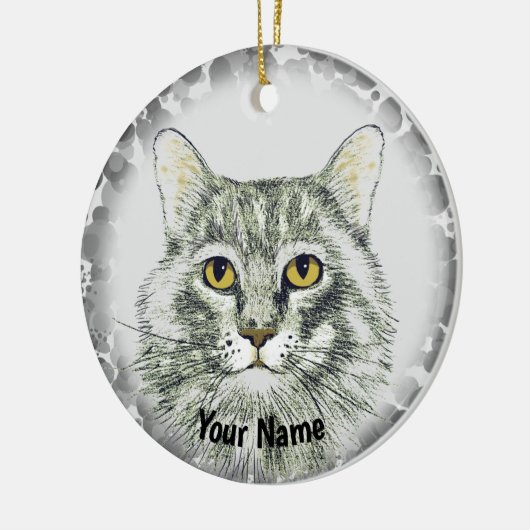 kat keramisch ornament (Links)