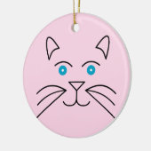 Kat Keramisch Ornament (Links)