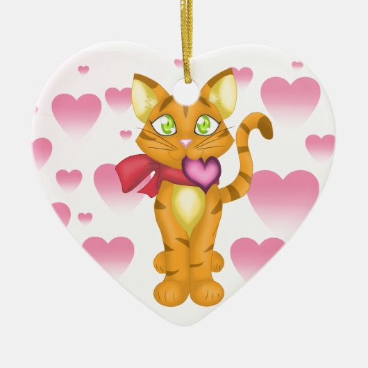 Kat Keramisch Ornament (Voorkant)