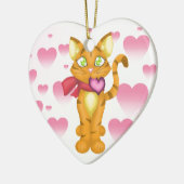 Kat Keramisch Ornament (Links)