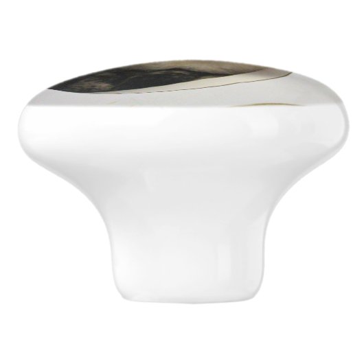 Kat Keramische Knop (Zijkant)