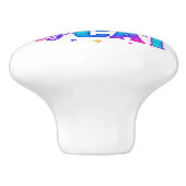 Kat Keramische Knop (Zijkant)