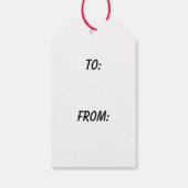 Kat kerst cadeaulabel (Achterkant)