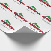 Kat kerst cadeaupapier (Hoek)