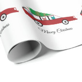 Kat kerst cadeaupapier (Rol Hoek)