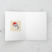 Kat kerst feestdagen kaart (Binnen)