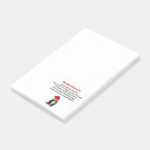 Kat kerst met bruinskat post-it® notes (Schuin)