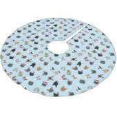 Kat Kerst Patroon Kerstboom Rok (Gekanteld)