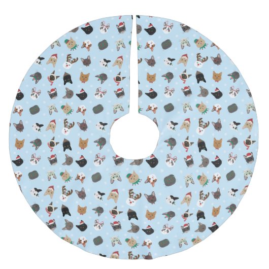Kat Kerst Patroon Kerstboom Rok (Voorkant)