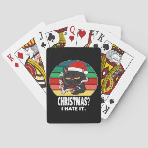 Kat kerst pokerkaarten