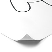 Kat Kerst Poster, Schattigee Xmas Print, Feestelij Poster (Hoek)