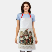 Kat Kerst Schort (Gedragen)