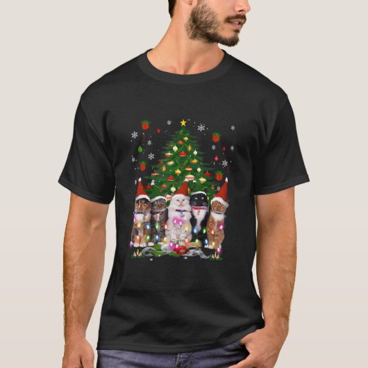 Kat kerst t-shirt (Voorkant)