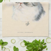 Kat kerst theedoek (Gevouwen)