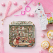 Kat Kerstbloem arrangement door bloemist Papieren Bordje (Feest)