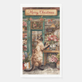 Kat Kerstbloem arrangement door bloemist Servet