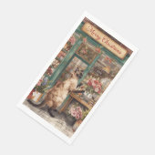 Kat Kerstbloem arrangement door bloemist Servet (Hoek)