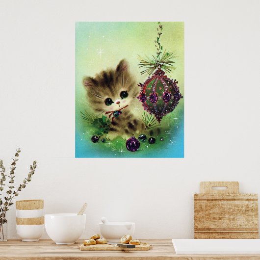  kat kerstbol poster (Keuken)