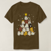 Kat kerstboom 1 t-shirt (Design voorkant)