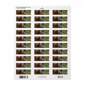 Kat Kerstboom adresetiketten Etiket (Full Sheet)