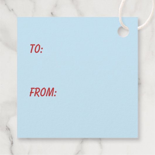 Kat kerstboom bedankjes labels (Achterkant)