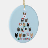 Kat kerstboom keramisch ornament (Rechts)