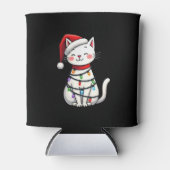 Kat Kerstboom Kerstmis (5) Blikjeskoeler (Voorkant)