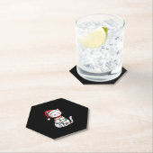 Kat Kerstboom Kerstmis (5) Kartonnen Onderzetters (Insitu)