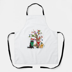 Kat Kerstboom Ornament Santa Kat Licht Kat CH Schort