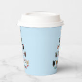 Kat kerstboom papieren bekers (Links)