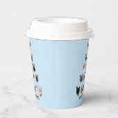 Kat kerstboom papieren bekers (Rechts)