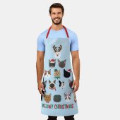 Kat kerstboom schort (Gedragen)